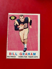 1959 Topps CFL Set Break #76 Bill Graham - Hamilton Tiger-Cats