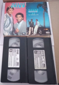Miami Vice The Movie & II Prodigal Son VHS Video Lot Universal Crockett Tubbs - Picture 1 of 18