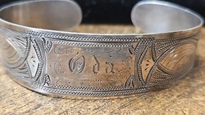 brazalete vintage mexicano plata grabado 17G coleccionable - Imagen 1 de 7