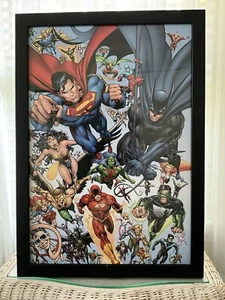 DC Comics Justice League America JLA Rebirth Poster 26”X18” Framed Wall Art - Picture 1 of 7