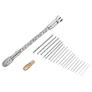 Micro Extractor de Tornillos, Mini Taladro de Mano Pequeño Portátil con 20 Piezas Brocas Herramienta - Imagen 1 de 9