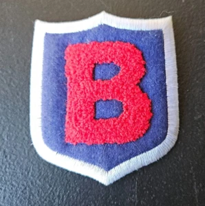 B IN SHIELD, RED, WHITE, BLUE PATCH. - Picture 1 of 7
