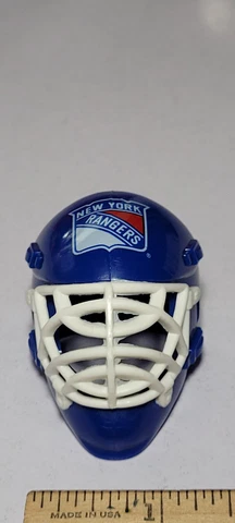 New York Rangers Franklin Miniature Hockey Helmet NHL Mask Rare Metropolitan Div Cover