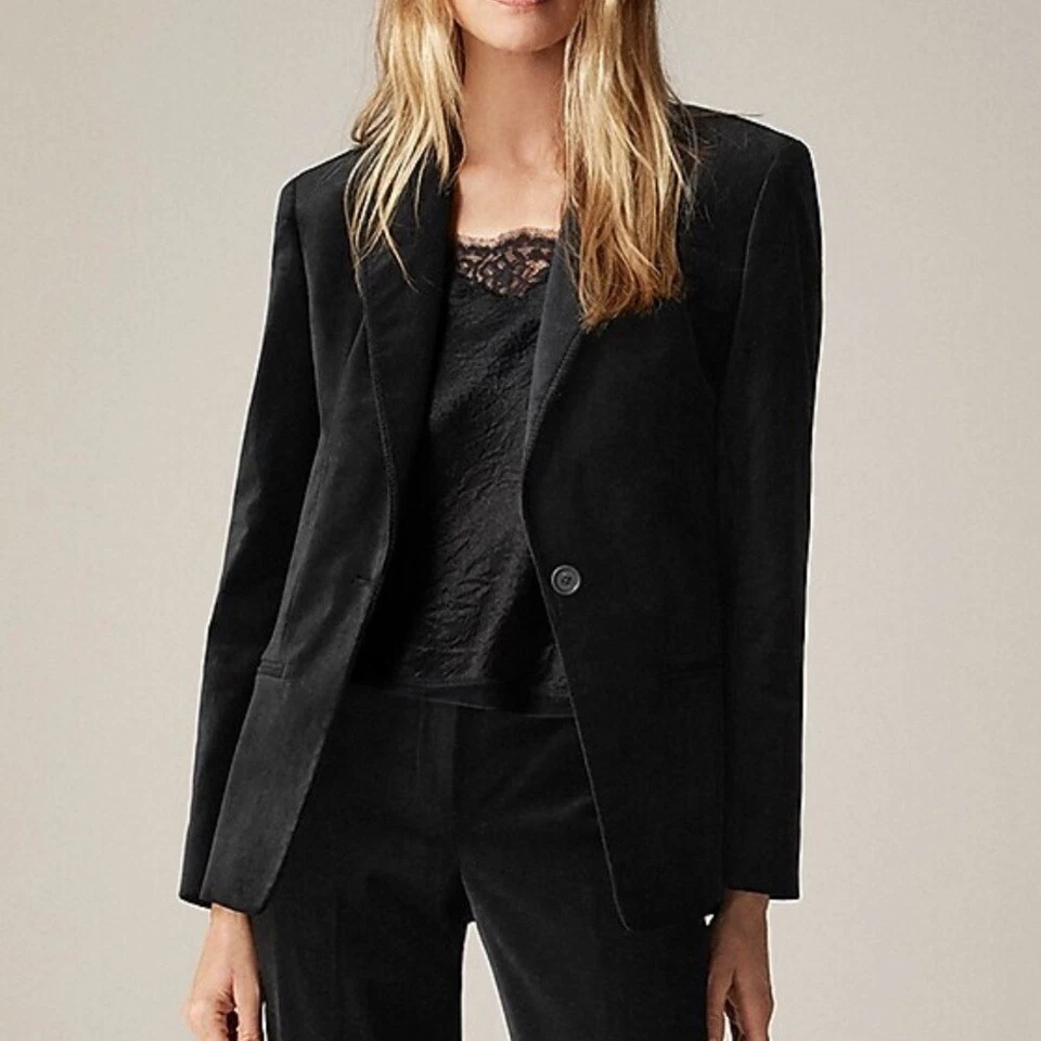 J. Blazer Crew Alexandra en Terciopelo 00 Negro Foto 1 de 4