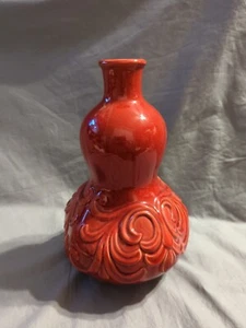 Unbranded Red Decorative Decanter, Ceramic, #6729909, 10" Tall - PRE-OWNED  - Picture 1 of 11