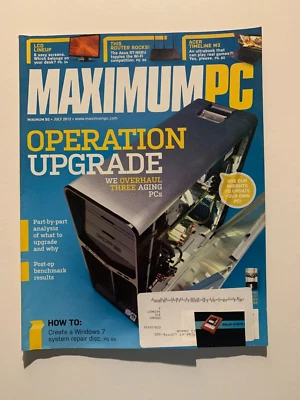 740 MAXIMUM PC Magazine July 2012 Used in like new condition - Image 1 of 3