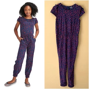 Girls Vineyard Vines Holly Berry Whale Print Jumpsuit size 16 holiday Christmas - Picture 1 of 8