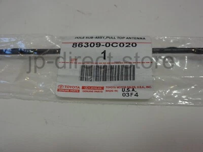 Antena Mas genuina Toyota 4RUNNER CAMRY FJ CRUISER SIENNA 86309-0C020 FABRICANTE DE EQUIPOS ORIGINALES Foto 1 de 4