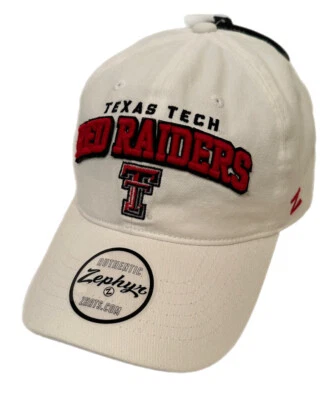 Zephyr NCAA Texas Tech Red Raiders “Scholarship" Curved Bill ADJ Dad Hat NWT - Image 1 of 4
