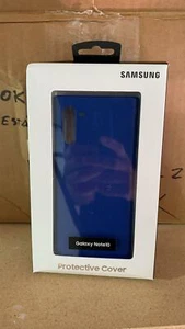 Original Samsung for Galaxy Note 10 leather Back Protective Cover Blue, new. - Zdjęcie 1 z 3
