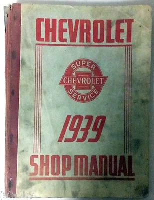 DE COLECCIÓN ORIGINAL 1939 CHEVROLET'S SHOP MANUAL GENERAL MOTORS CORPORATION Foto 1 de 3