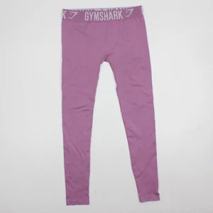 Gymshark Seamless Pink Leggings Women’s Size M Fitted Logo Inseam 28" - Picture 1 of 6