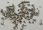 Clock screws x100 assorted NICKELLED for movements cases bells spares/repairs