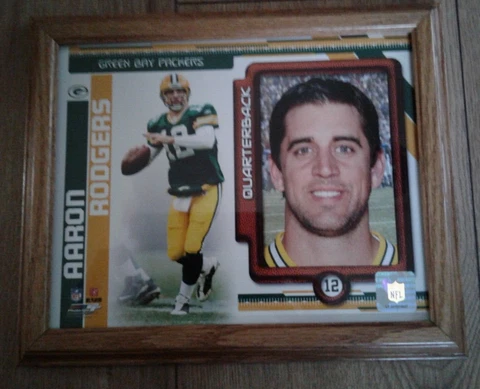 NFL Green Bay Packers Aaron Rodgers Picture Plaque Cover