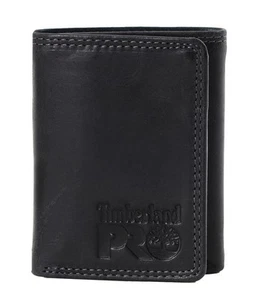 Timberland PRO Men's RFID Trifold Leather Wallet with ID Window - Picture 1 of 9