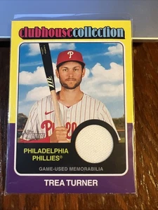 Trea Turner 2024 Topps Heritage High Number Clubhouse Collection Relics #CCR-TT - Bild 1 von 6
