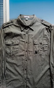 ARTFUL DODGER DRESS/CASUAL BUTTON UP SHIRT GREEN GINGHAM PLAID MENS SIZE 3XL - Picture 1 of 10