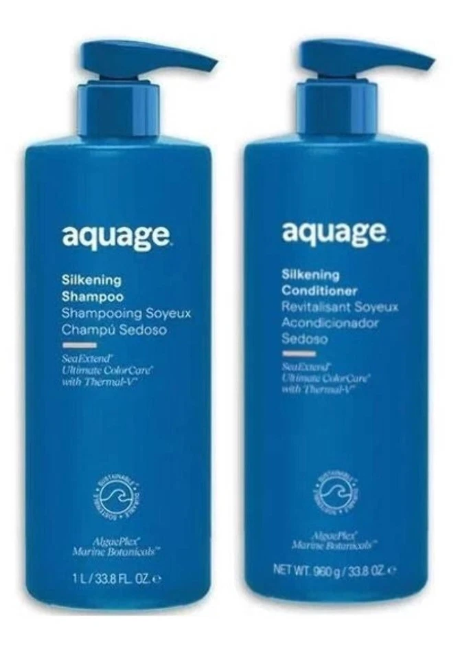 Aquage Silkening Shampoo & Conditioner 33.8 fl.oz Duo - Image 1 of 1