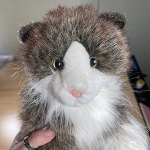 Peluche Douglas Cuddle Toys Ritirato 2007 Melba Marrone Mix Gatto 12" - Foto 1 di 15