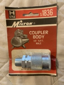 (1) Milton 1836 (1) Milton 1839 Air Couplers New See Photos! - Picture 1 of 3