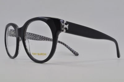 Anteojos Tory Burch TY2085 1653 negro/blanco estampado en zig zag, talla 52-20-140 Foto 1 de 4