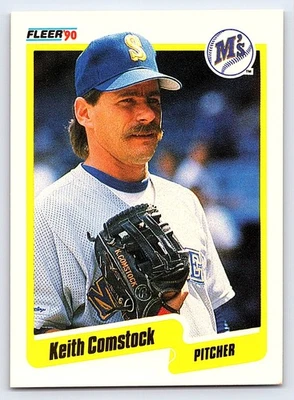 1990 Fleer #510 Keith Comstock Seattle Mariners - Image 1 of 2