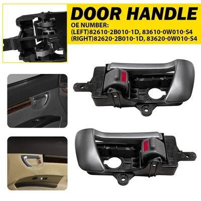 2Pcs Interior Inner Inside Door Handle LH+RH for Hyundai Santa Fe 2007-2012 ~A - Imagem 1 de 4