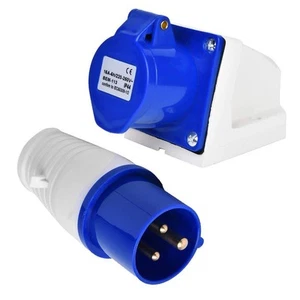 Caravan Compatible 16A IP44 Waterproof Socket for Safe Electrical Connections - Afbeelding 1 van 12