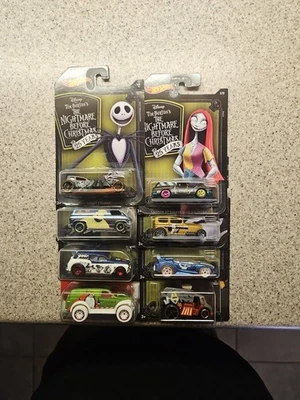 Hot Wheels 2018 Disney The Nightmare Before Christmas 25 Years 8 Car Set New  - Image 1 of 4