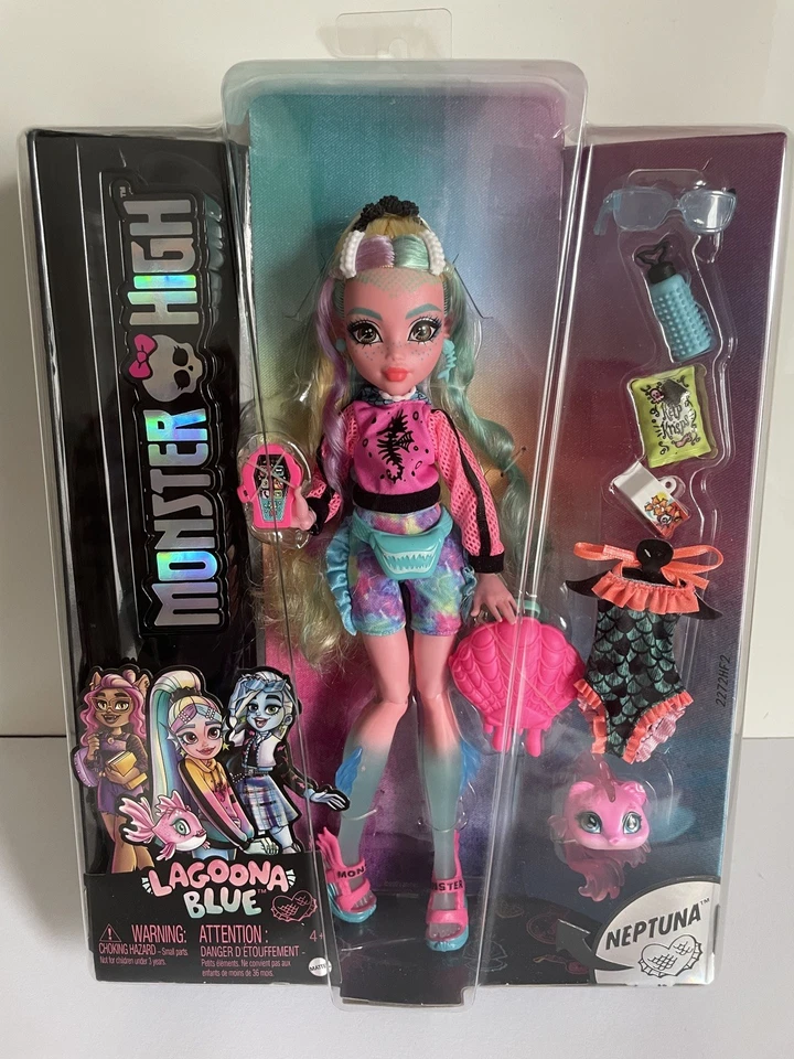 Monster High Doll Lagoona Blue accessories HHK55 Mattel