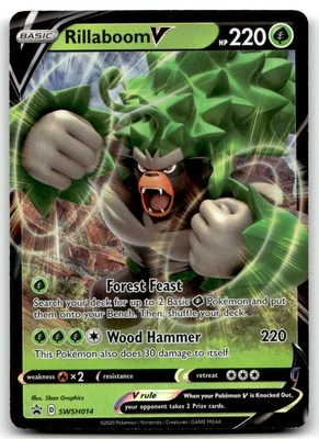 NM Rillaboom V #SWSH014 From SWSH: Sword & Shield Promo Cards ! - Image 1 of 2