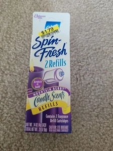 NOS 1996 Glade Spin Fresh Bathroom Tissue Holder Mountain Berry Refillable - Picture 1 of 3