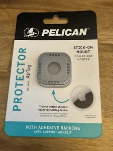 Pelican PROTECTOR Series Stick-On Mount for Apple AirTag Gray Brand New - Picture 1 of 2