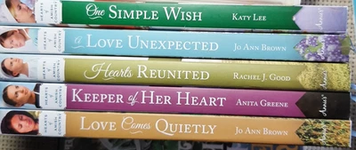 Hearts of Amish Country Books Lot of 5 HB with DJ, Christian Romance Like New - Image 1 of 4