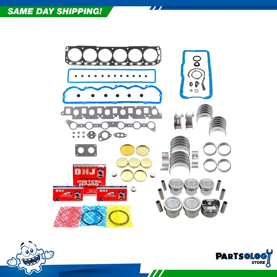 Kit de reconstrucción de motor DNJ EK4107 para 93-96 Ford E150 Econoline Club Wagon 4,9 L OHV Foto 1 de 4
