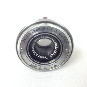 50mm Carl Zeiss Jena Tessar f/3.5 5cm Zeiss Ikon Dresden Mount CONTAX & Adapter - Picture 1 of 6