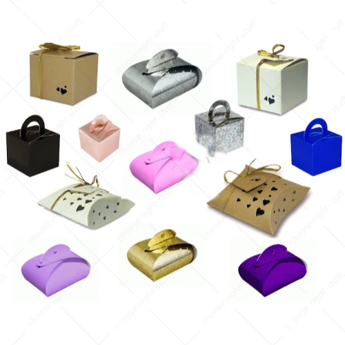 Cake Box Balloon Weights Boxes Cute Favour Cup Cake  Assorted Colours UK - Image 1 of 1