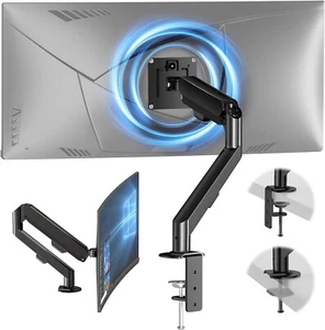 HEYMIX VESA Mount Gas Spring Adjustable Computer Monitor Arm, Swivel Stand With - Picture 1 of 5