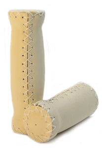 Paire de poignées vélo Cruiser Italian Grip  Crème / 1 courte & 1 longue - Bild 1 von 2