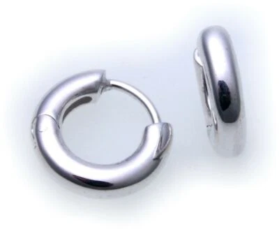 Orecchini Pieghevole a Cerchio Vero Argento 925 Diametro 12 MM Sterling Unisex - Immagine 1 di 2
