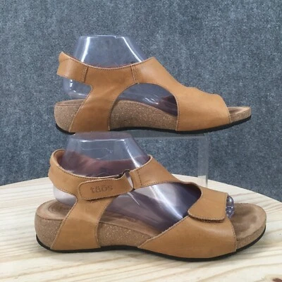 Taos Sandals Womens 11.5 Rita Slingback Brown Open Toe Comfort Casual Low Top - Image 1 of 4