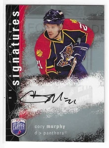 2007-08 BE A PLAYER CORY MURPHY BAP SIGNATURES AUTO # S-MY FLORIDA PANTHERS - Picture 1 of 2
