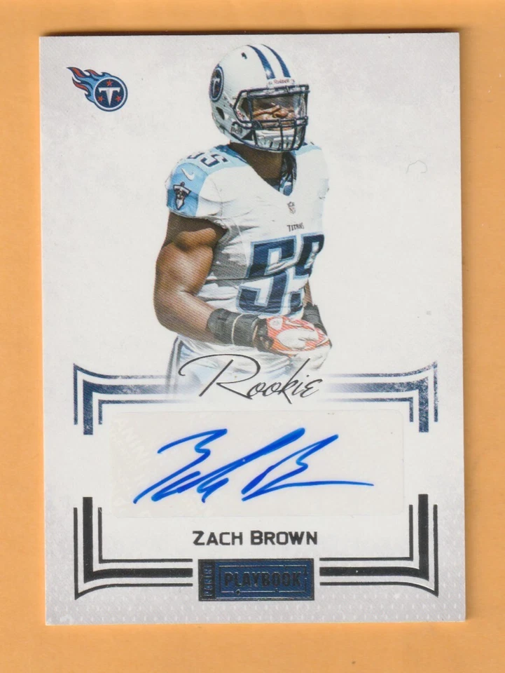 Zach Brown Tennessee Titans AUTO 2012 Panini Playbook #175 /140 North Carolina - Image 1 of 2
