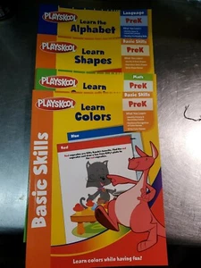 PLAYSKOOL BASIC SKILLS PRE-K WORKBOOKS LEARN SHAPES,COUNTING,COLORS,ALPHABET.. - Imagen 1 de 9
