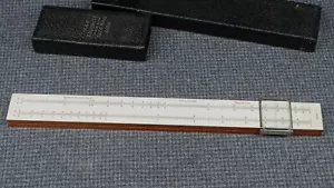 B15 K&E Keuffel & Esser Favorite 4056 Schieberegler mit Boxetui - Bild 1 von 11