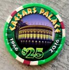 $25 Caesars Palace 2016 * 50th Anniversary * Casino Chip - Las Vegas, Nevada