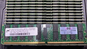 Lot of 10 MT36HTF51272PY-667E1 Micron 4GB DDR2 PC2-5300 667MHz RDIMM Memory RAM - Picture 1 of 1