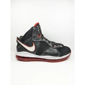 Nike Lebron 8 VIII Tenis Para Hombre Talla 9.5 Negro Blanco Rojo 2010 Criado 417098 002 - Imagen 1 de 15