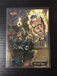 Nicolas Rage Cage 2007 Topps Hollywood Zombies￼￼ Cartoon Card 47 ￼Foil￼ Parallel