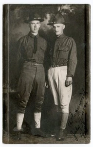 WWI Embossed RPPC US Army Soldiers France 1918 ID'd - Picture 1 of 2